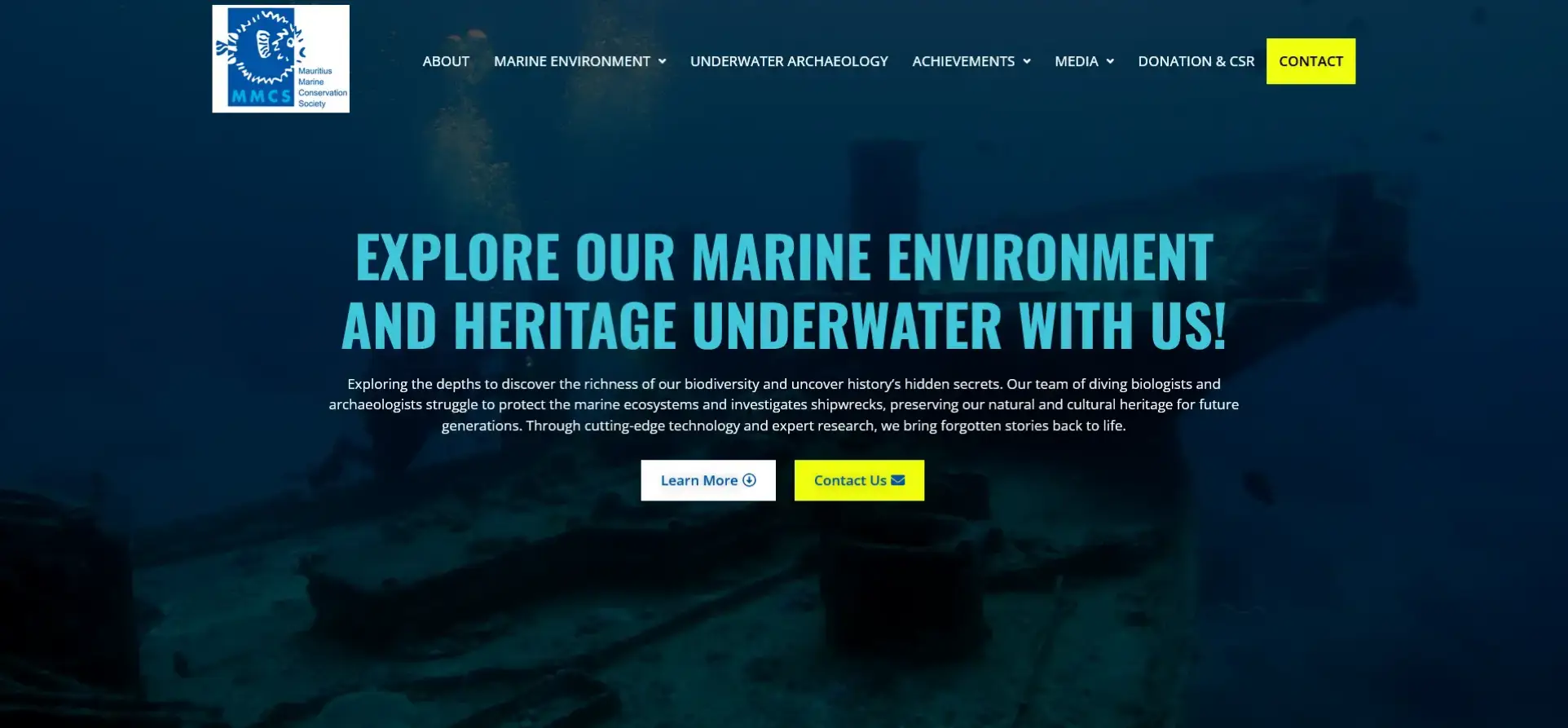 Mauritius Marine Conservation Society website