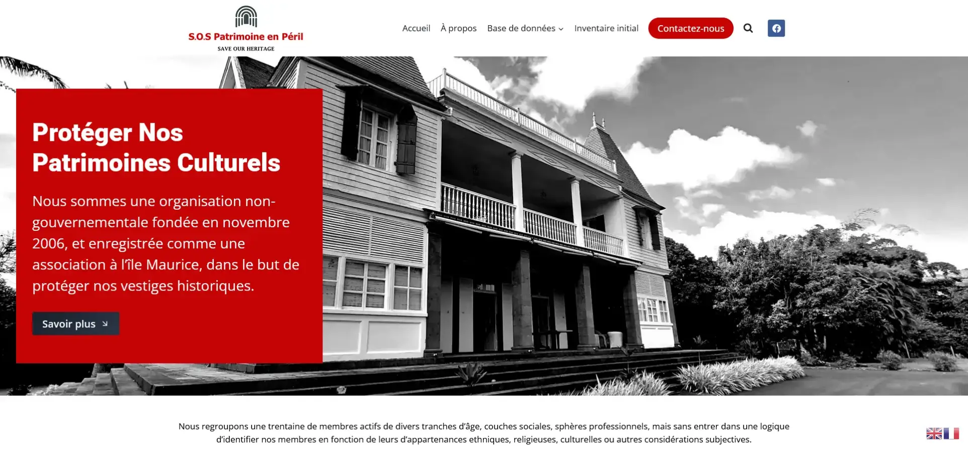 SOS Patrimoine En Péril website
