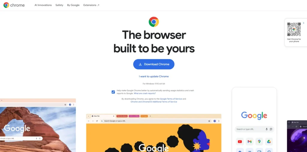 Chrome web browser