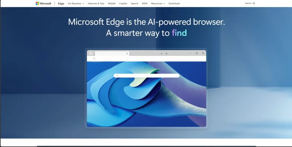 Edge web browser