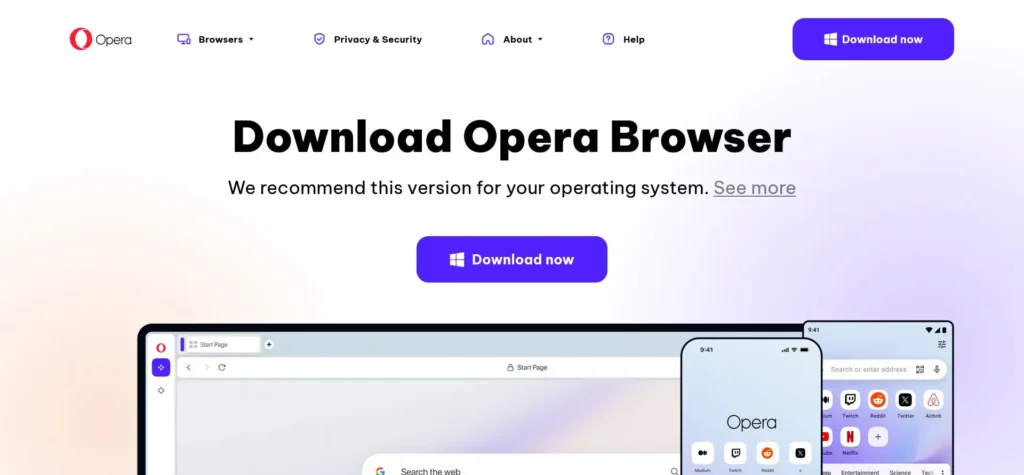 Opera web browser